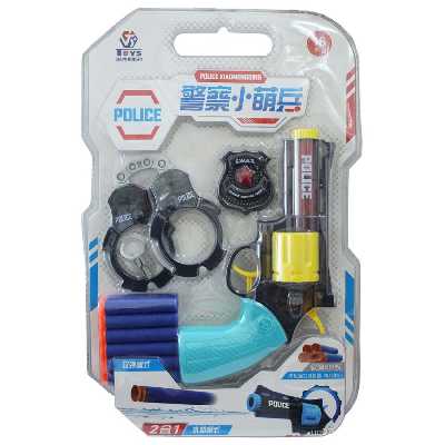 تفنگ بازی مدل POLICE کد 69 مجموعه 4 عددی