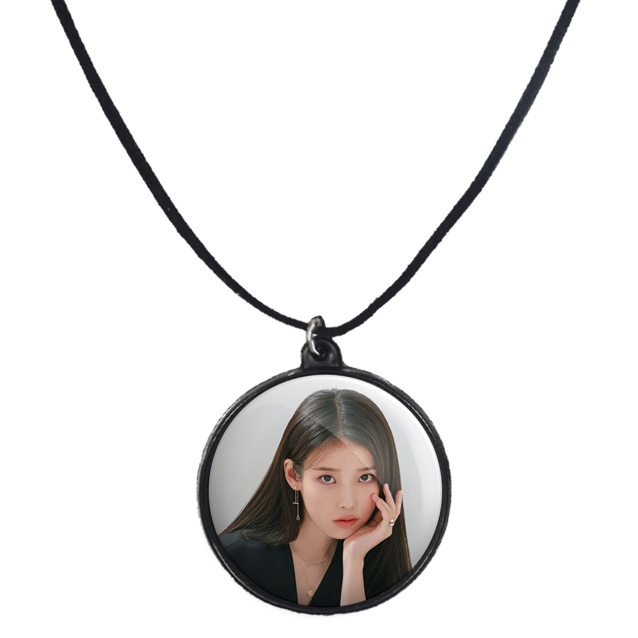 گردنبند پرمانه طرح IU کد pmb.35960 مدل دو طرفه