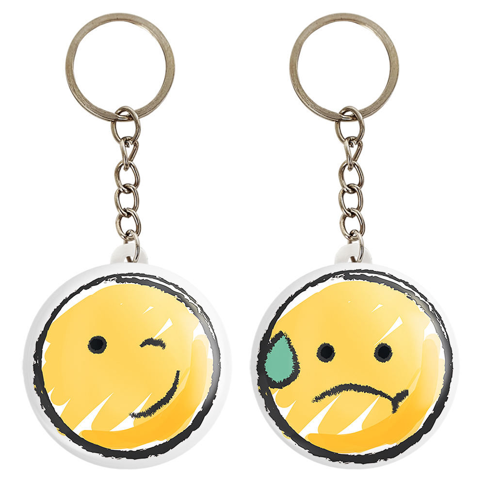 جاکلیدی خندالو مدل ایموجی کد 53735377 مجموعه 2 عددی