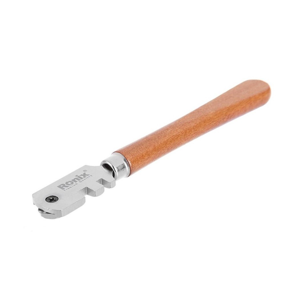 الماس شیشه بر دسته چوبی مدل 3400 رونیکس 6 تیغ ( ارسال رایگان ابزار حسین ) ronix