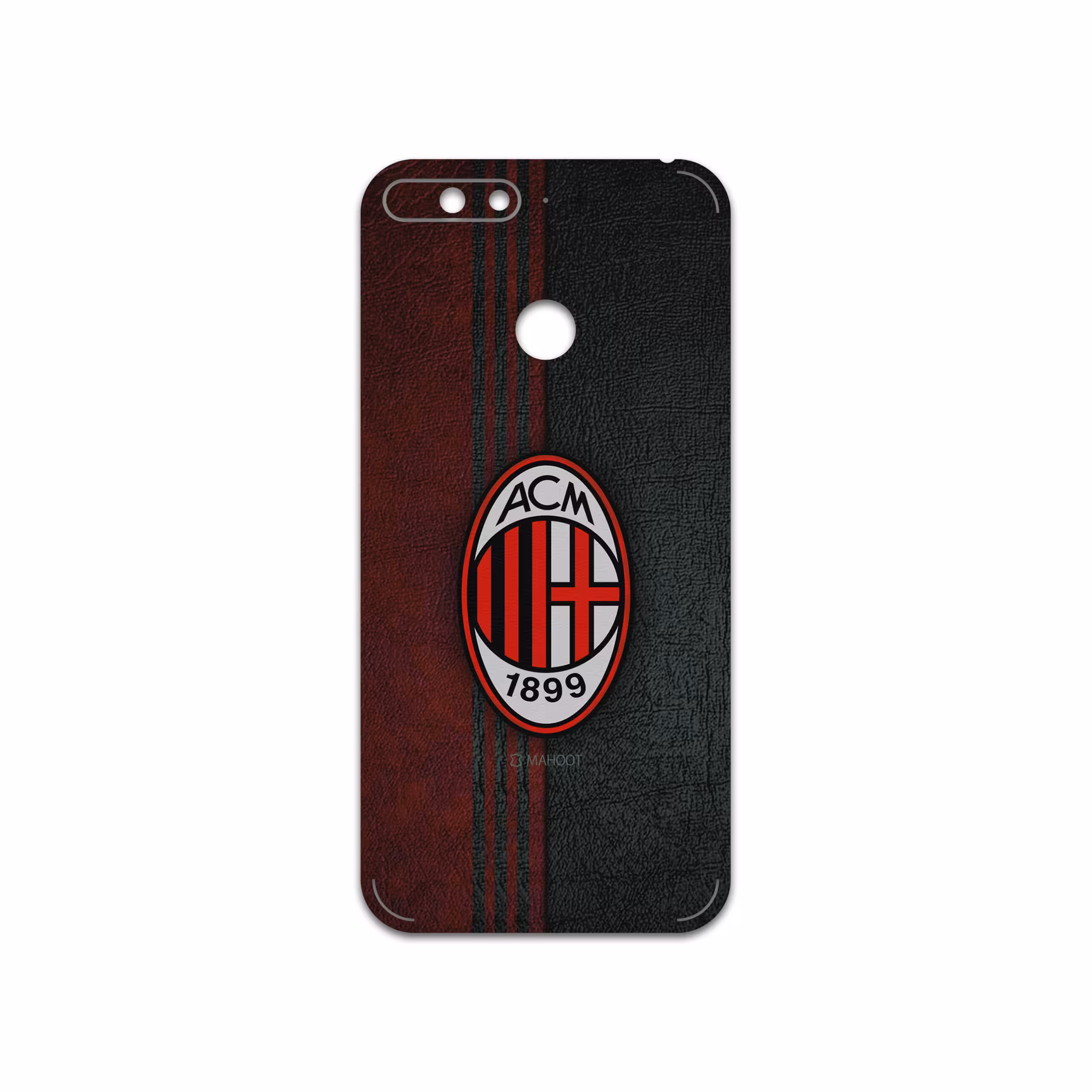 برچسب پوششی ماهوت مدل AC-Milan-FC مناسب برای گوشی موبایل هوآوی Y6 Prime 2018