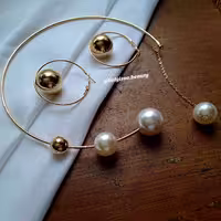 گردنبند طوق و گوشواره کو 9018