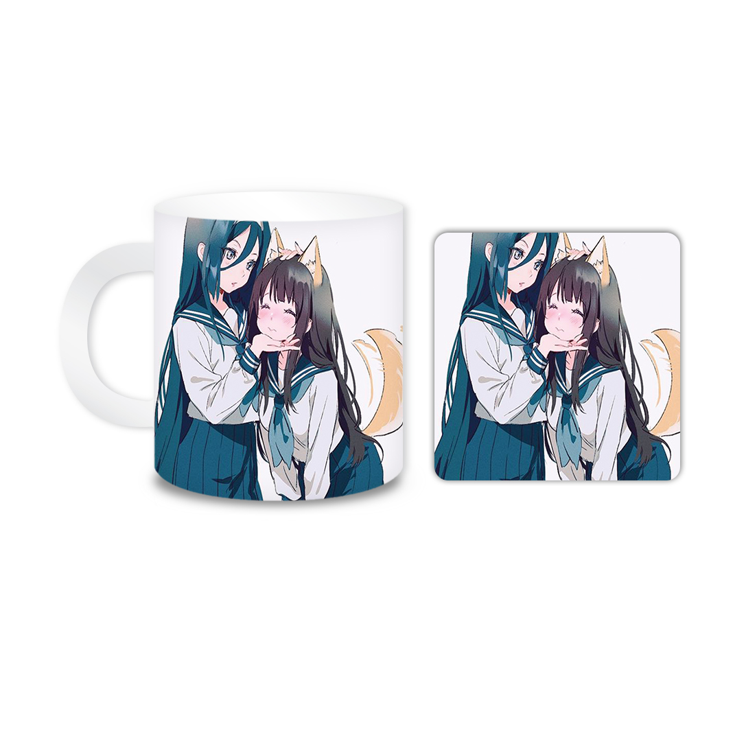 ماگ مدل انیمه کد 2311 به همراه زیر لیوانی