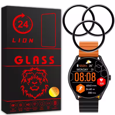 محافظ صفحه نمایش لاین مدل RT007 مناسب برای ساعت هوشمند شیائومی Glorimi M1 Pro بسته سه عددی