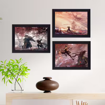 تابلو طرح Sekiro مدل 116bمجموعه 3 عددی