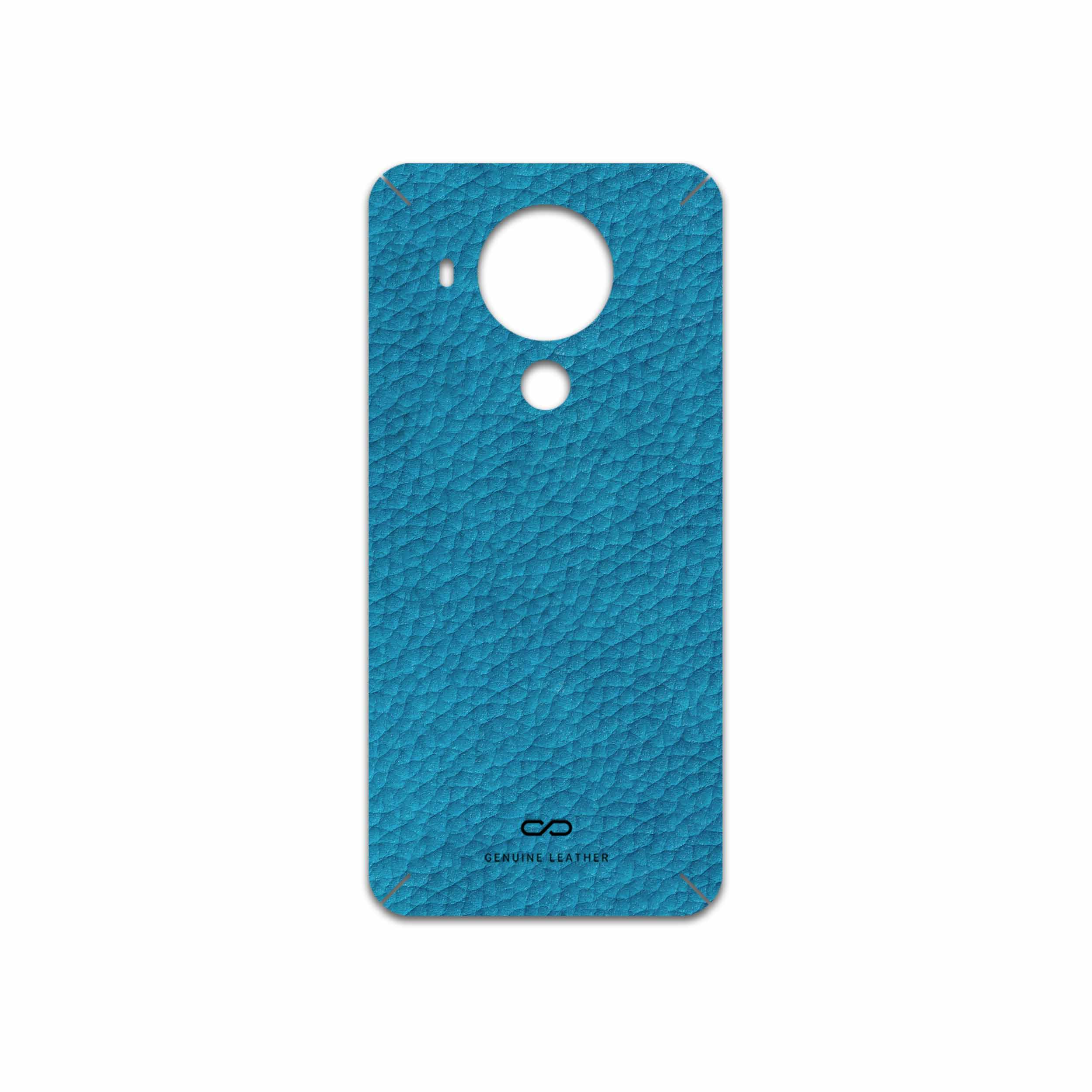 برچسب پوششی ماهوت مدل Blue-Leather مناسب برای گوشی موبایل نوکیا 5.4