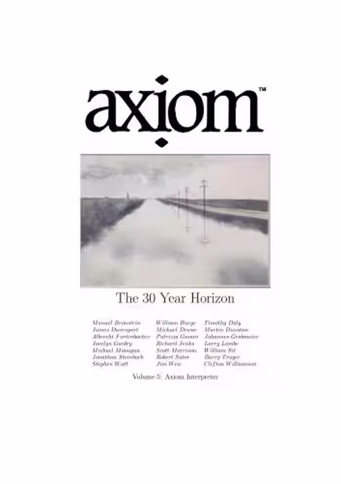 خرید و دانلود نسخه کامل کتاب Axiom: Volume 5: Axiom Interpreter