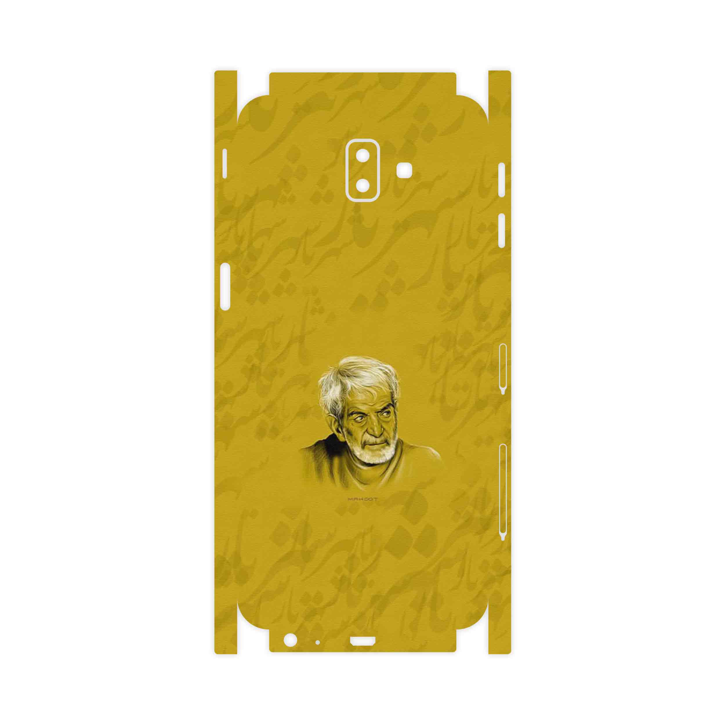 برچسب پوششی ماهوت مدل MohammadHossein Shahriar-FullSkin مناسب برای گوشی موبایل سامسونگ Galaxy J6 Plus