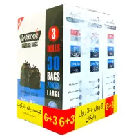 کیسه زباله دارکوب مدل DAR_ZBOXabi-LARG30 سه بسته 30  عددی