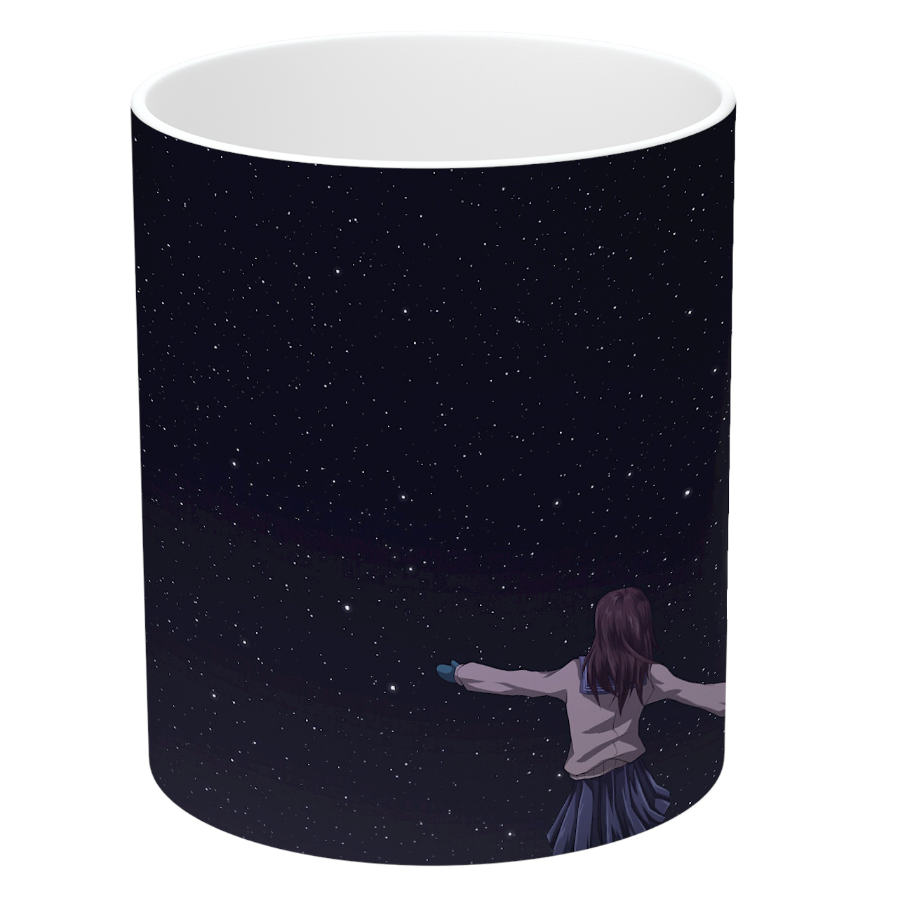 ماگ طرح دختر و آسمان پرستاره مدل NI884