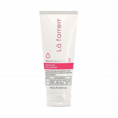 کرم مرطوب کننده دست و صورت لافارر کد 3 مناسب پوست های خشک حجم 75 میلی لیتر