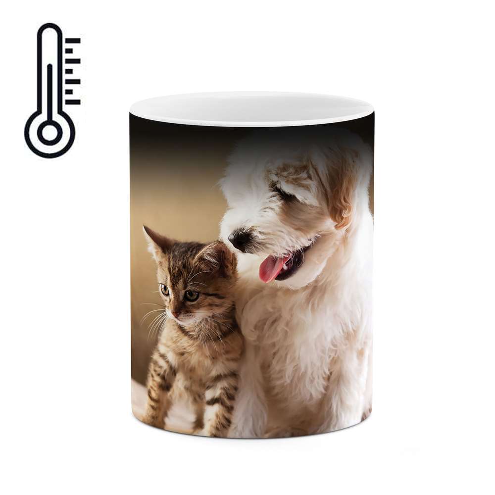 ماگ حرارتی طرح گربه مدل mgph02338