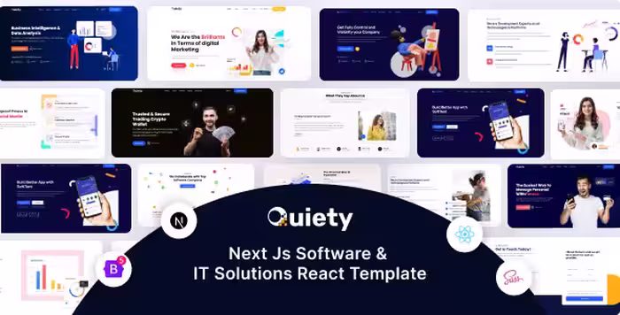 دانلود قالب Quiety Nextjs کوایتی