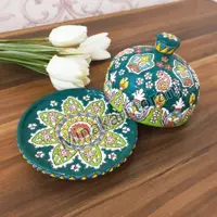 کره خوری سفالی میناکاری سایز متوسط