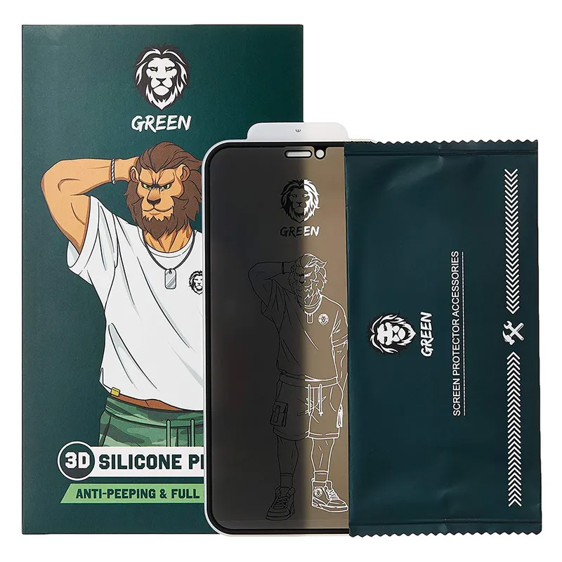 گلس لبه سیلیکون پرایوسی گرین لاین Silicone Privacy آیفون iPhone 11 Pro Max/Xs Max