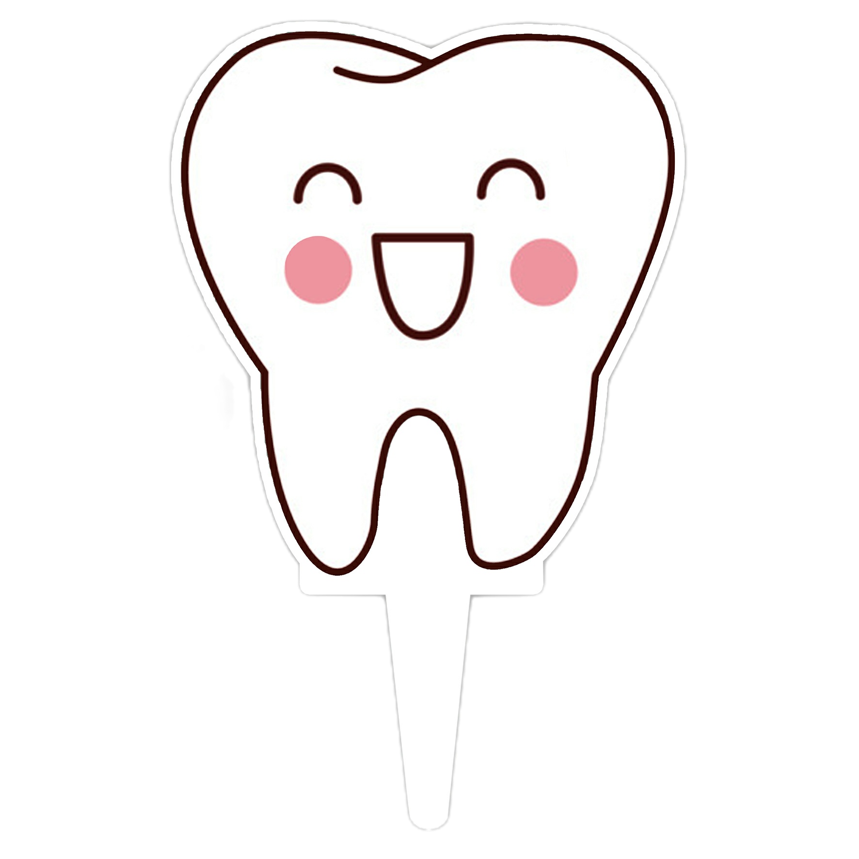 تاپر کیک طرح دندان کد R056