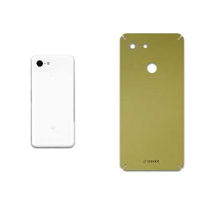 برچسب پوششی ماهوت مدل Matte-Gold مناسب برای گوشی موبایل گوگل Pixel 3