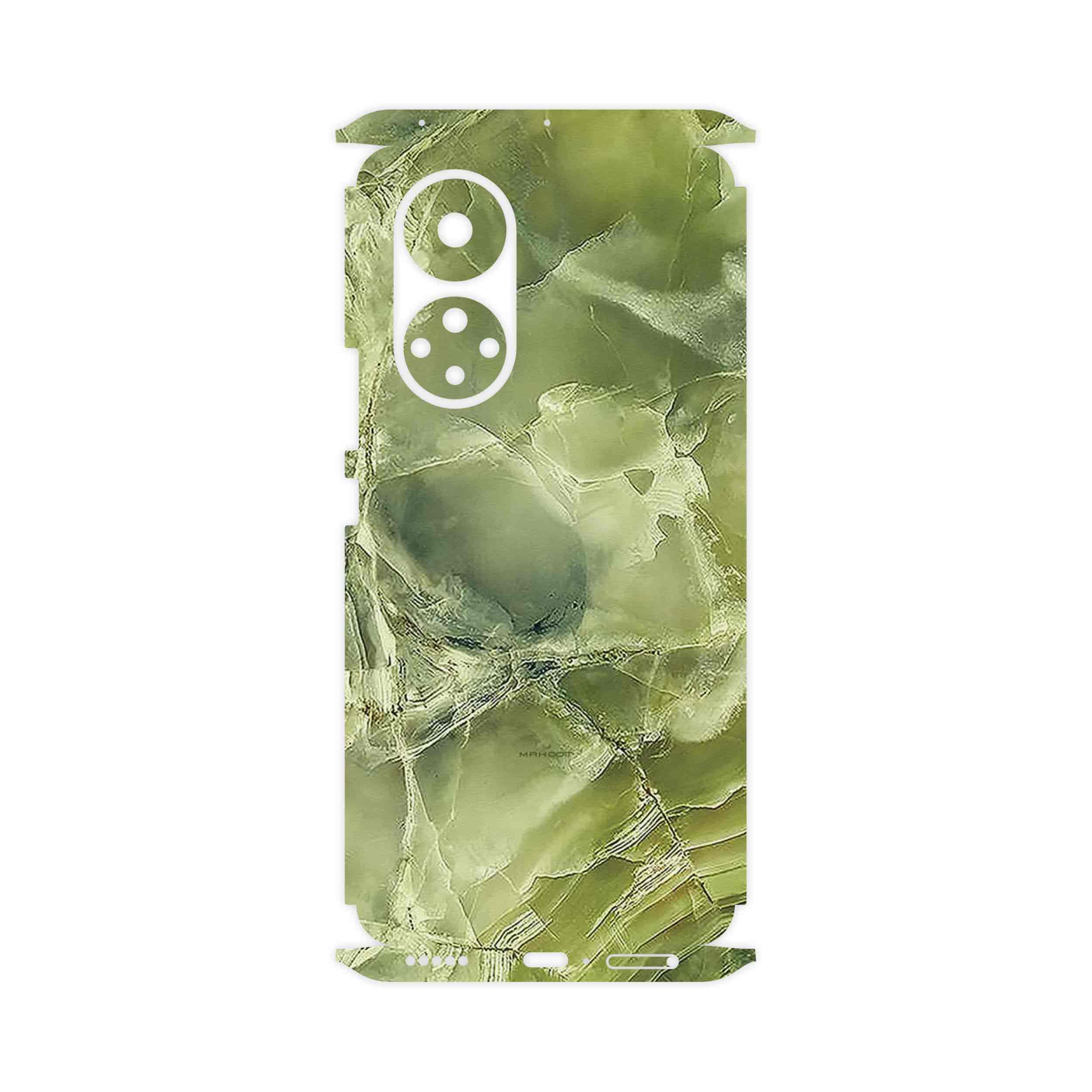 برچسب پوششی ماهوت مدل Green_Crystal_Marble-FullSkin مناسب برای گوشی موبایل آنر 50