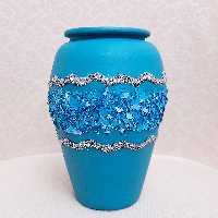 کوزه سفالی طرح برجسته هنر دست پتینه شده مناسب دکوری هدیه کادو تزئینی هنری جنس سفال از غرفه فدک فاطمه کاظمی