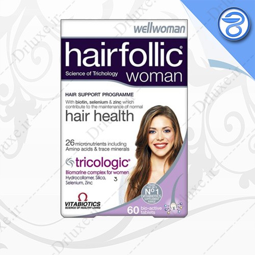 مشخصات، قیمت و خرید قرص هیر فولیک وومن ویتابیوتیکس 60 عدد - دکتر لوکس