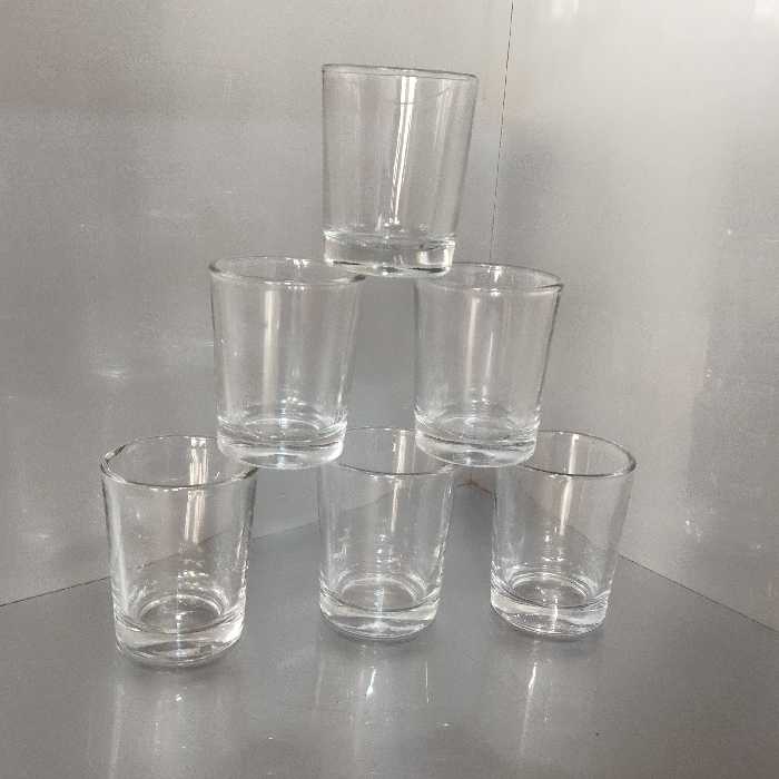 شات شیشه ای 6 عدد استکان کوچک بلور کاوه مناسب هفتسین و شمع سازی 