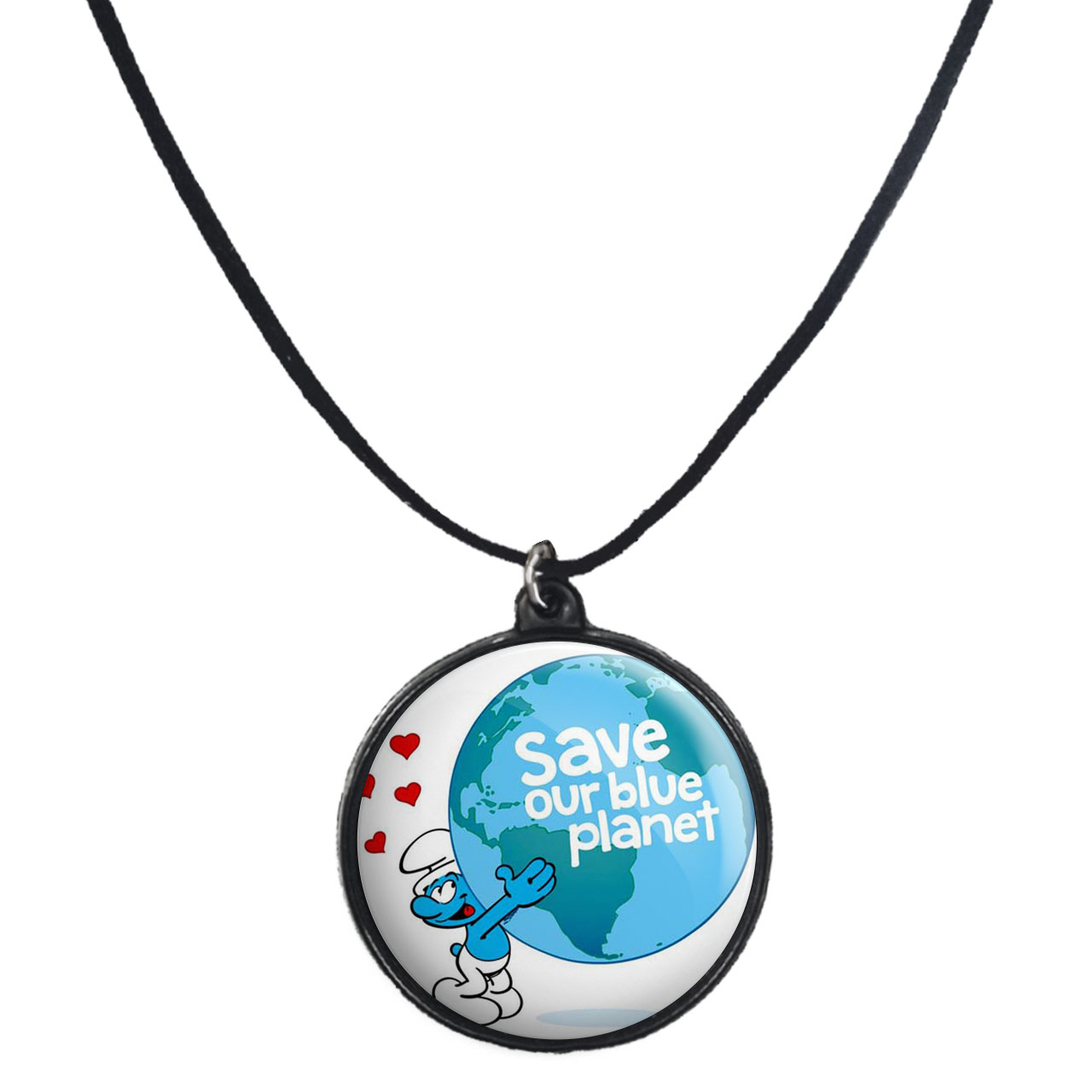 گردنبند پرمانه طرح اسمورف کد pmb.10553