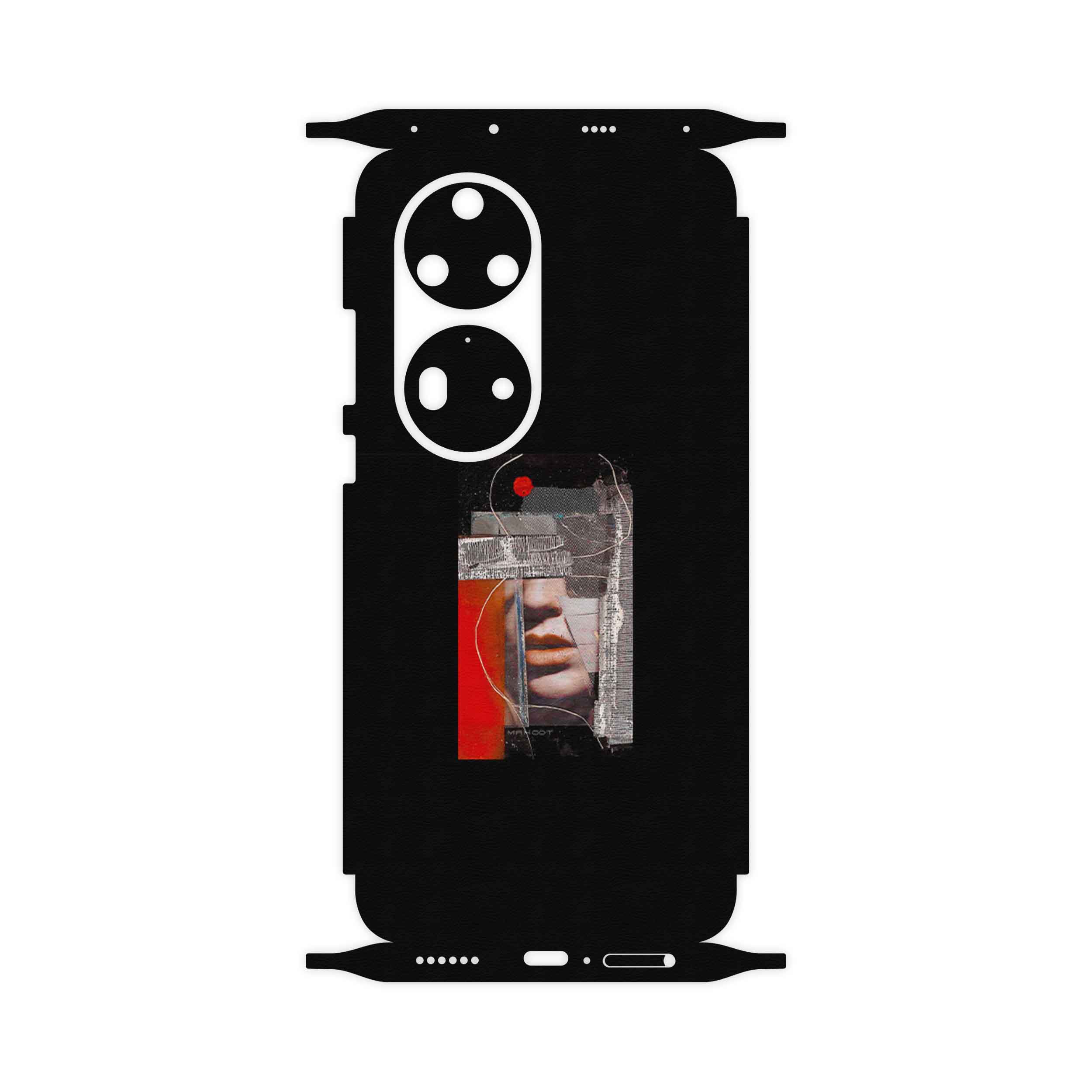 برچسب پوششی ماهوت مدل Collage of Mouth-FullSkin مناسب برای گوشی موبایل هوآوی P50 Pro