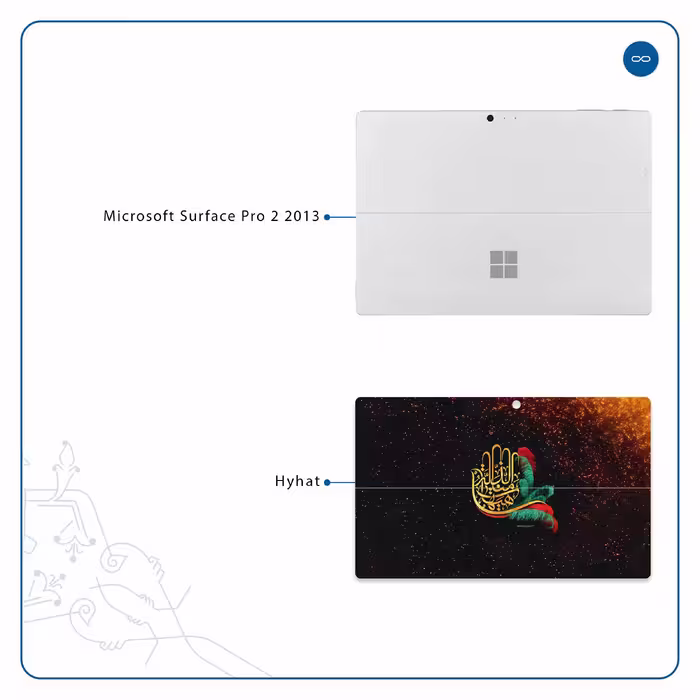 برچسب پوششی ماهوت مدل Hyhat مناسب برای تبلت مایکروسافت Surface Pro 2 2013