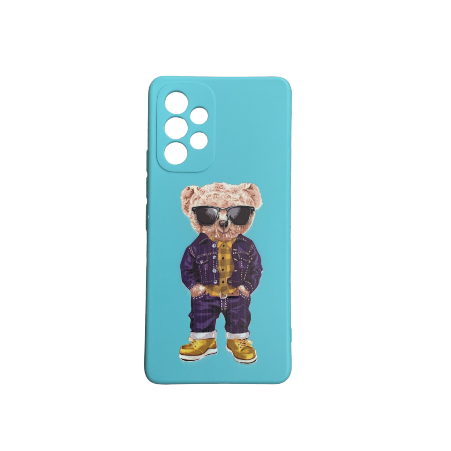 كاور مدل سیلیکون طرح تدی كد 34345 مناسب برای گوشی موبایل سامسونگ Galaxy A73