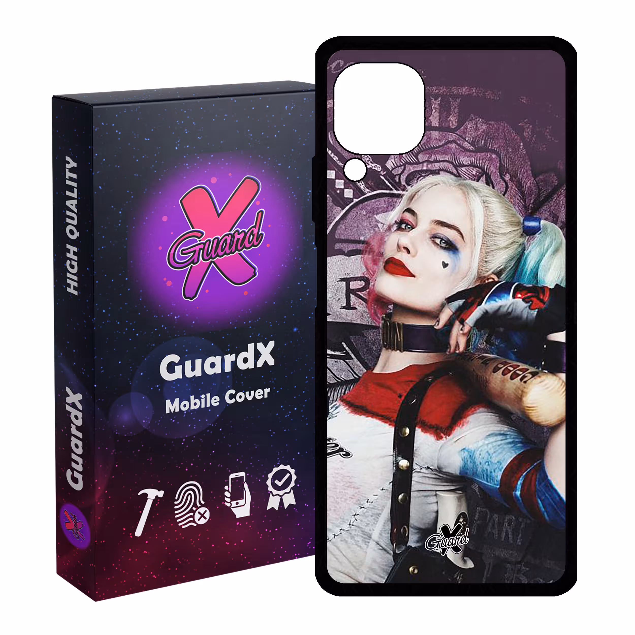 کاور گارد ایکس طرح Harley Quinn مدل Glass10235 مناسب برای گوشی موبایل هوآوی Nova 7i / Nova 6 SE / P40 Lite