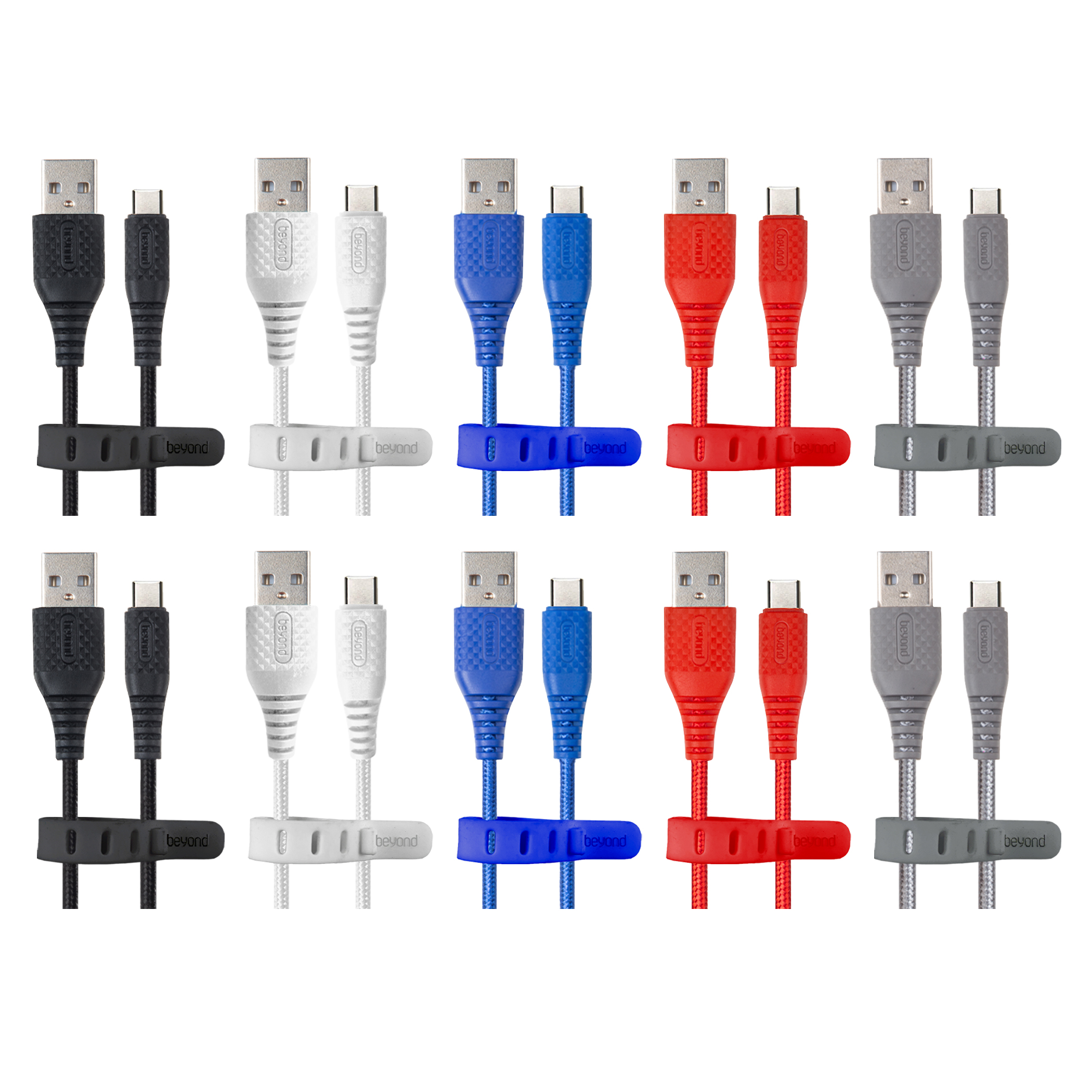 کابل تبدیل USB به USB-C بیاند مدل BA-311 FAST CHARGE طول 2 متر بسته ده عددی