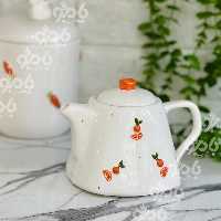 قوری تکست کف مربع پرتقال برجسته