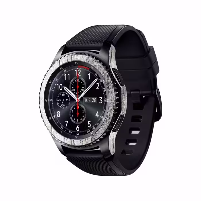 برچسب ماهوت طرح White-Wood مناسب برای ساعت هوشمند سامسونگ Galaxy Gear S3 Frontier