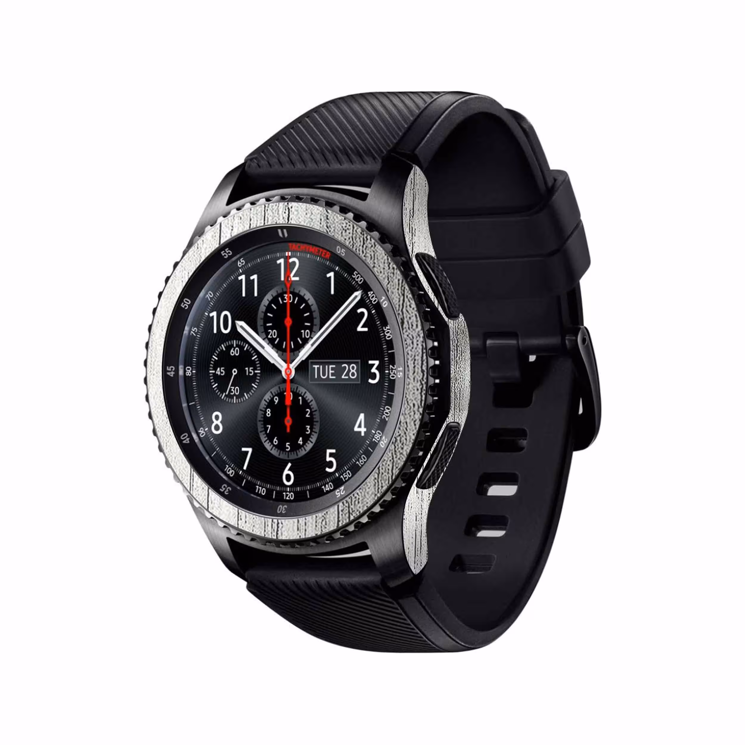 برچسب ماهوت طرح White-Wood مناسب برای ساعت هوشمند سامسونگ Galaxy Gear S3 Frontier