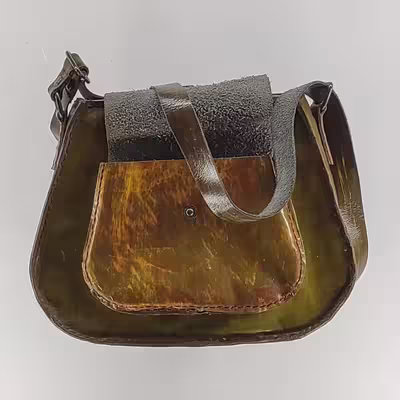 کیف رو دوشی چرمی مدل آتش کد 77