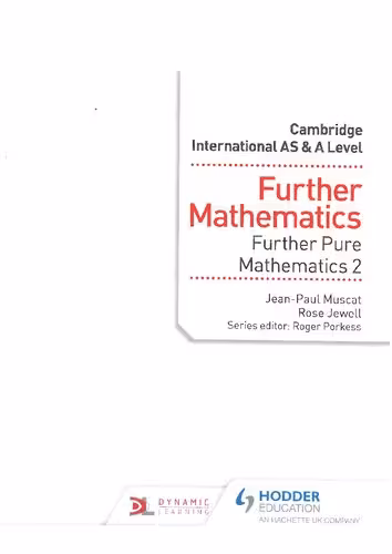 خرید و دانلود نسخه کامل کتاب Further Mathematics Further Pure Mathematics 2