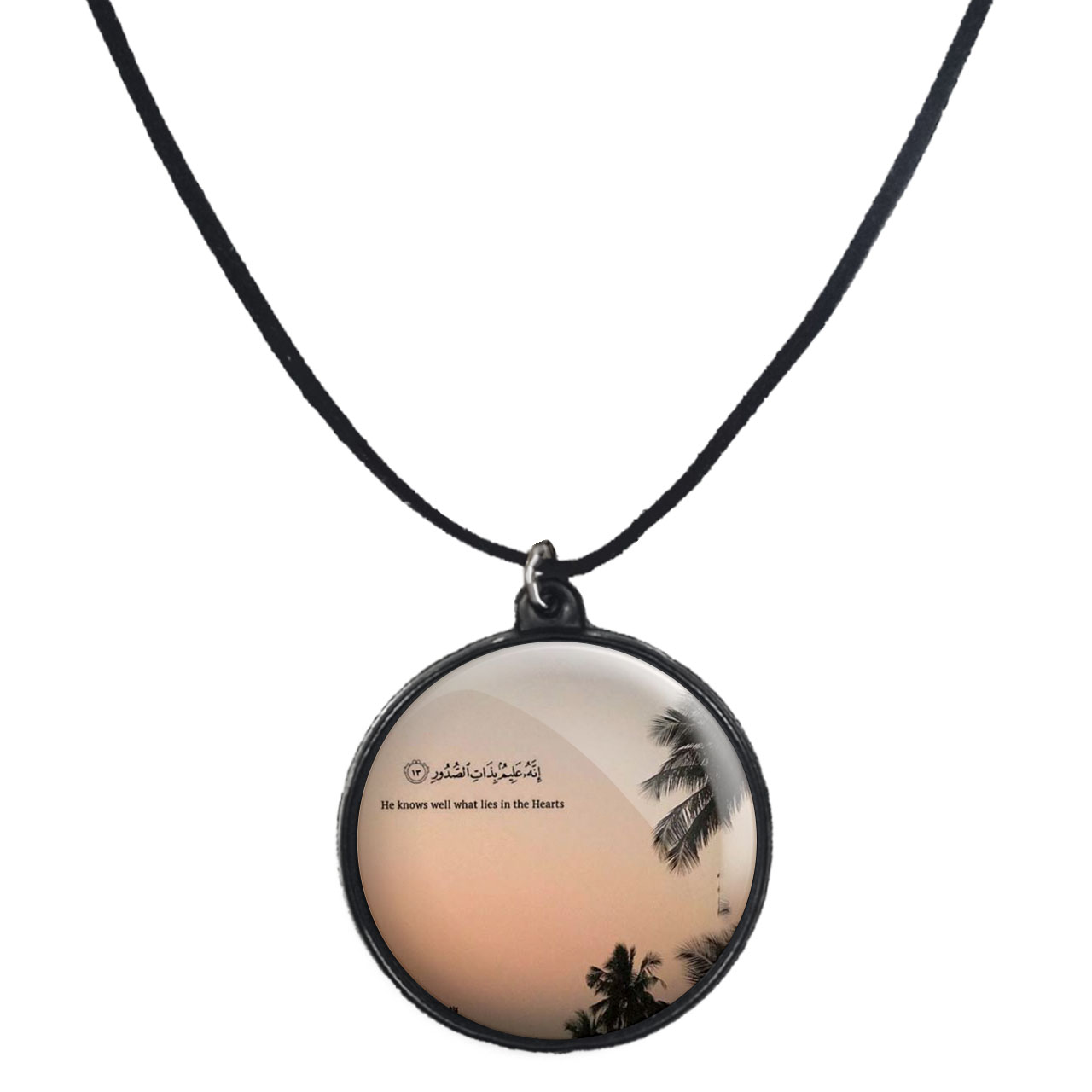 گردنبند پرمانه طرح آیات قرآنی کد pmb.12550 مدل دو طرفه