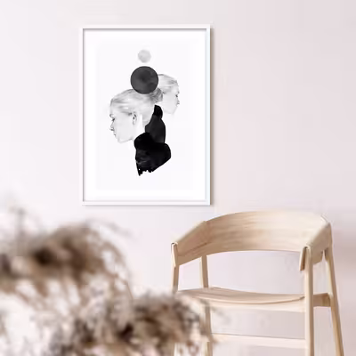 تابلو فورنیمو مدل پرتره ابسترکت مینیمال کد 0596W
