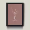 تابلو مدل مینیمال Ballet باله کدm2615-b