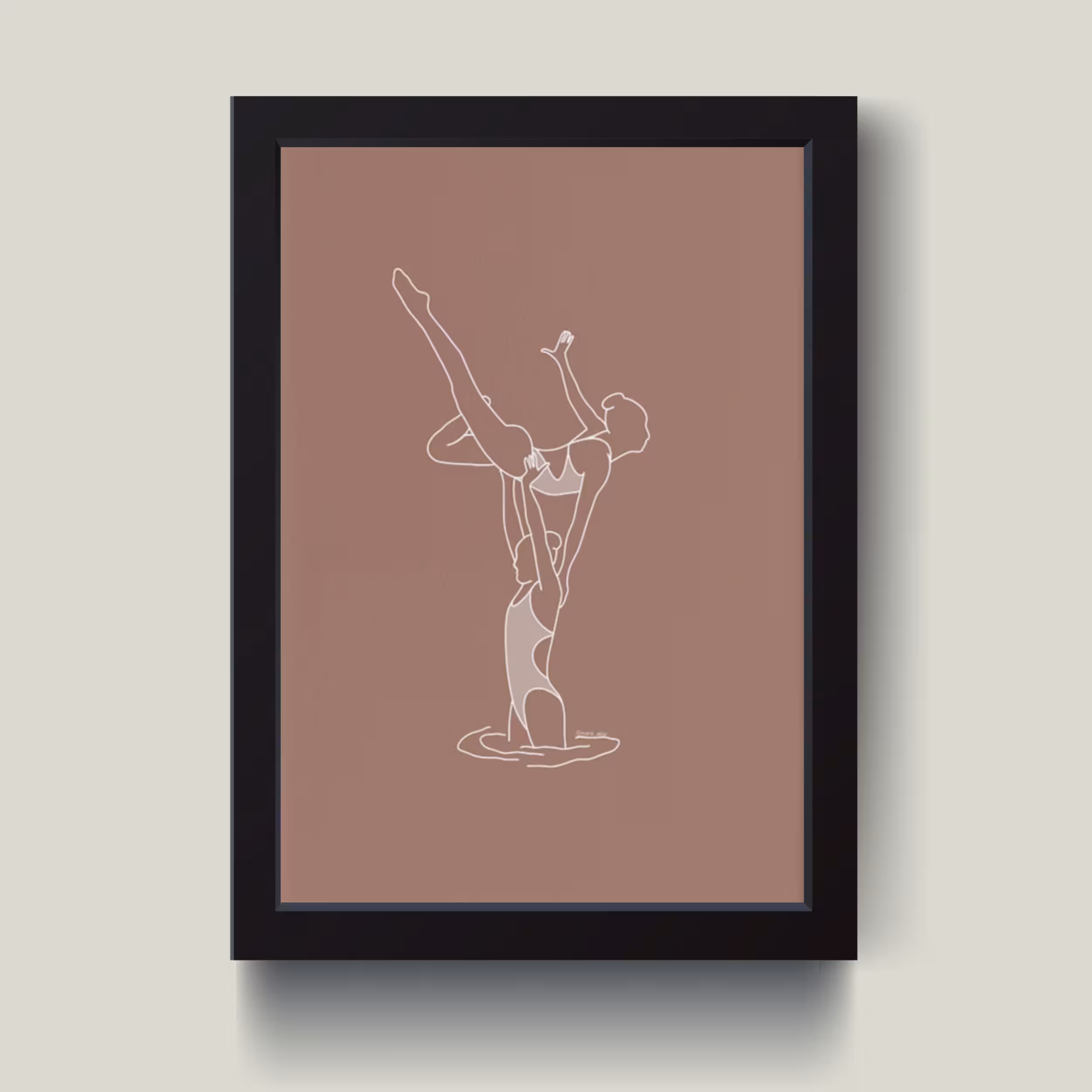 تابلو مدل مینیمال Ballet باله کدm2615-b