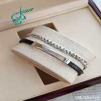 خرید دستبند چرمی طرح مونته بلانس فروش ویژه روز مرد کد 1215486 - ردگل