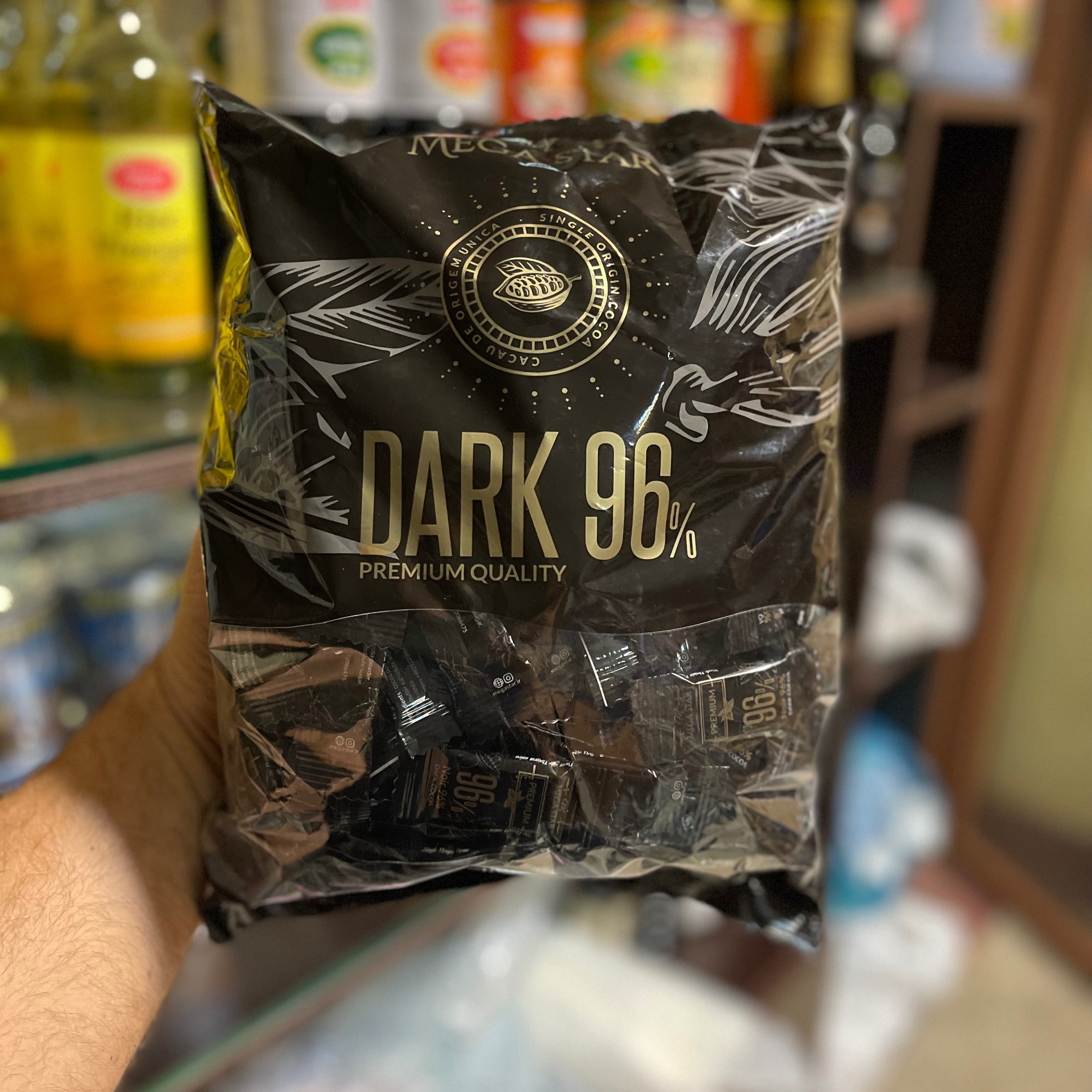 شکلات تلخ 96 درصد مگا استار 1000 گرم