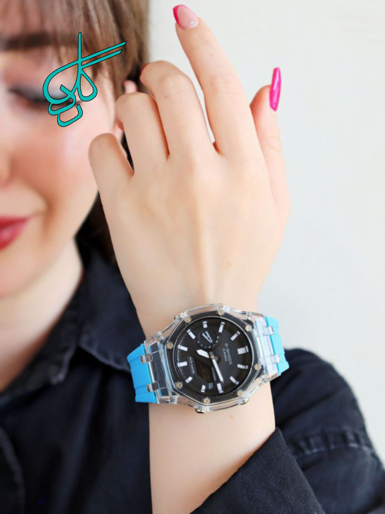 خرید ساعت اسپورت جی شاک بند رابر قاب شیشه ای دارای رنگ بندی متنوع کد 1920772 - ردگل