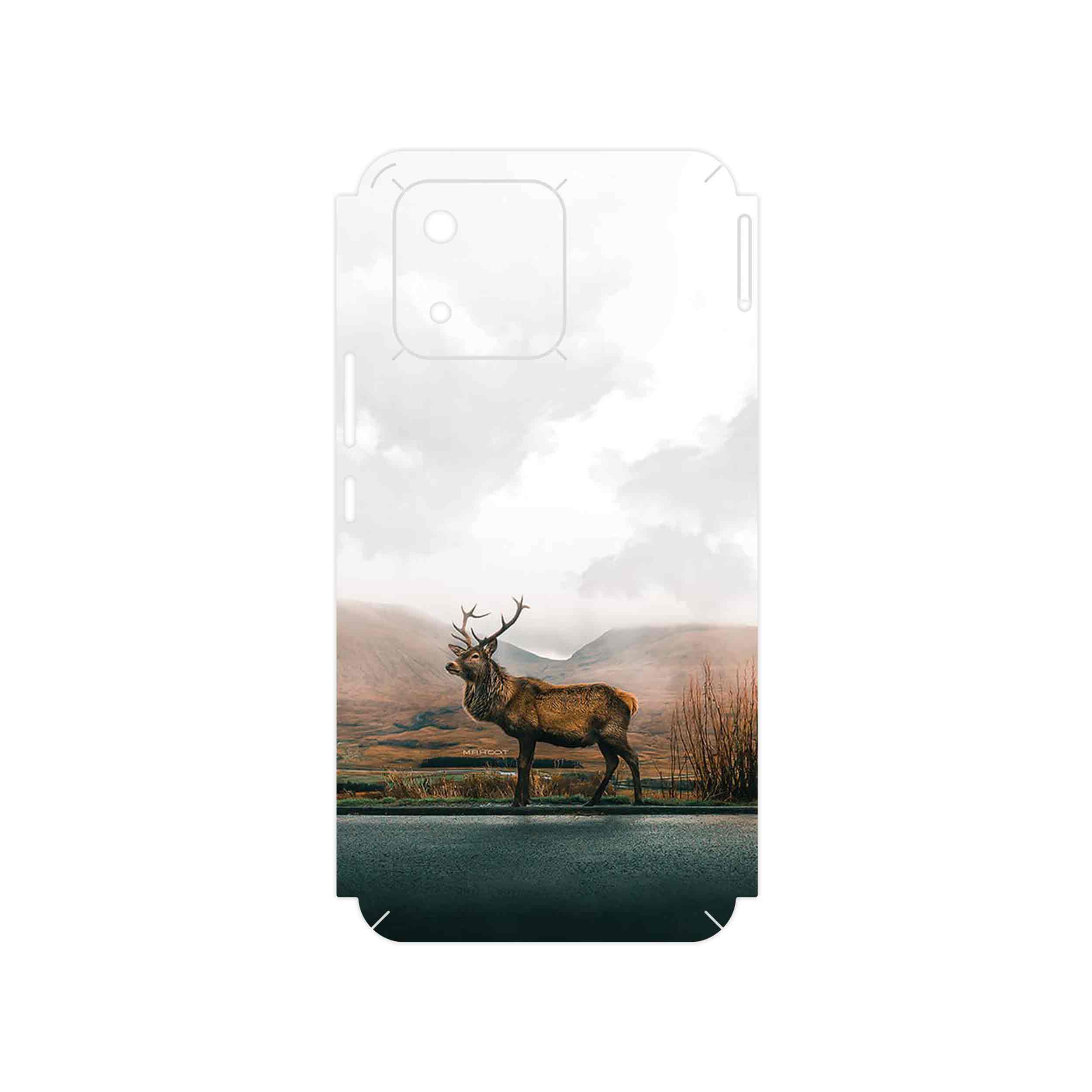 برچسب پوششی ماهوت مدل Horned_Deer مناسب برای گوشی موبایل آنر X5