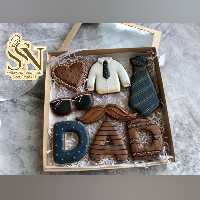 کوکی روز مرد پدر  خانگی پخت روز (حس شیرین)