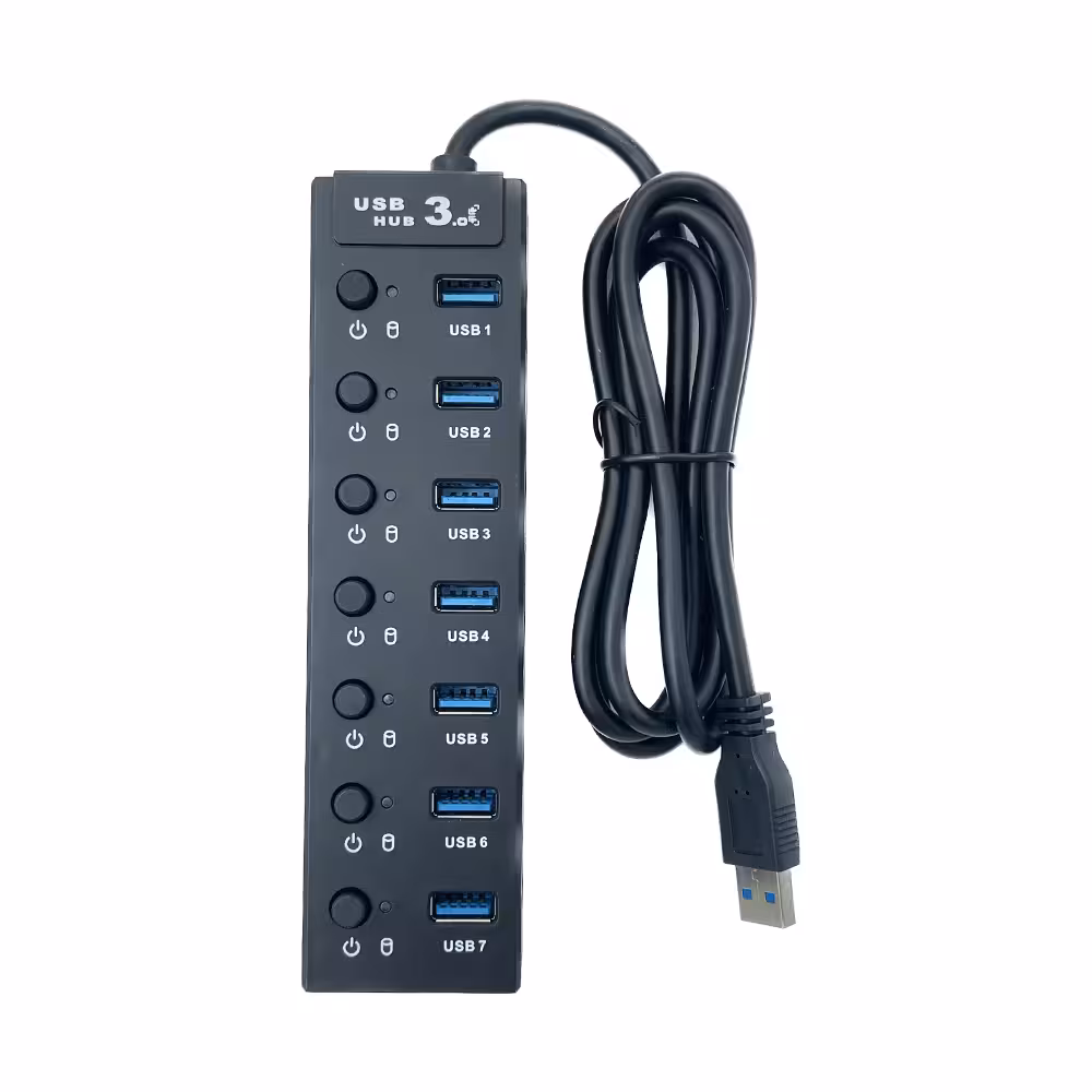 هاب 7 پورت USB 3.0 کی نت مدل K-NET K-HUAMH907 H9