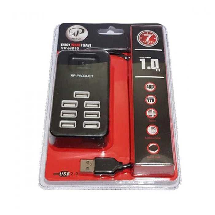 هاب USB 2 هفت پورت کلیددار ایکس پی XP-H810