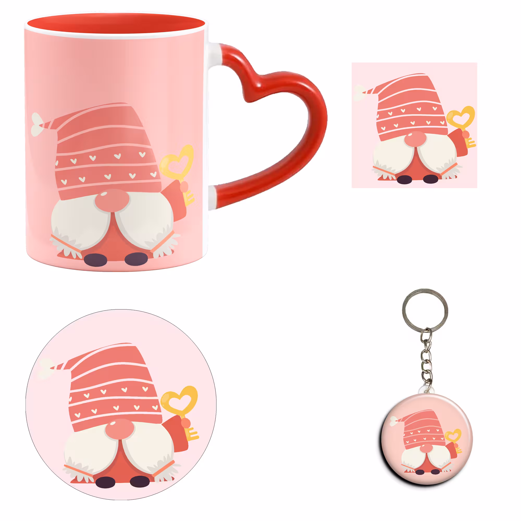 ست هدیه ماگ مدل روز عشق طرح عاشقانه کد M23