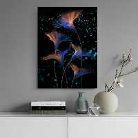 تابلو بوم مدل گل دریایی کد AR179