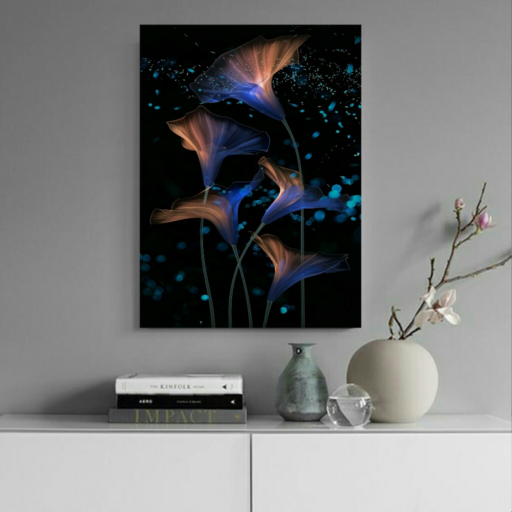 تابلو بوم مدل گل دریایی کد AR179